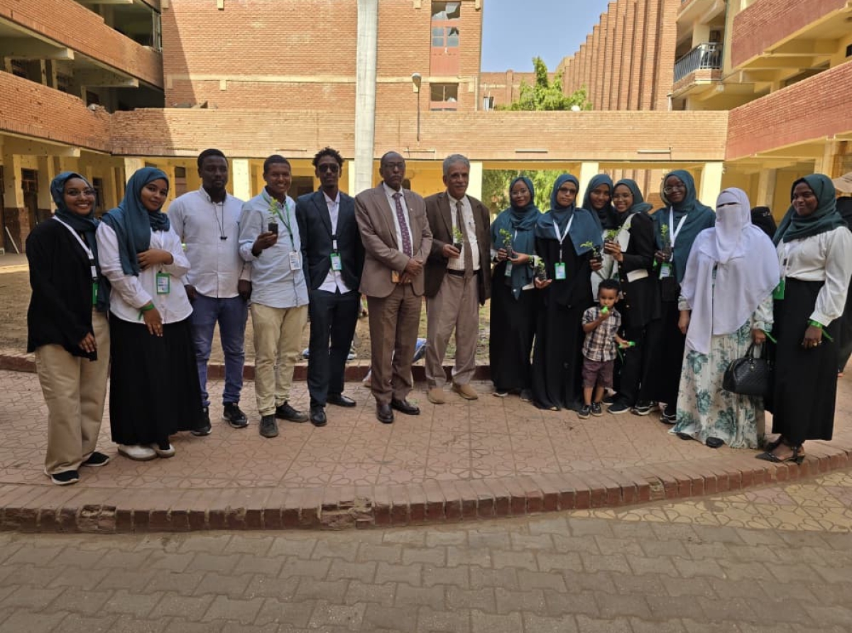 The university president celebrates World Earth Day with the College of Engineering